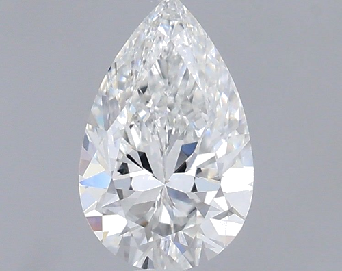 0.5 carat E-VVS2 Natūralus Pear Deimantas (1)