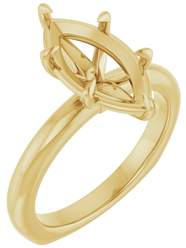 Sužadėtuvių Žiedas „Claw-Prong Euro Shank“ 14k yellow gold Marquise 14mm x 7mm (1)