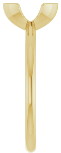 Sužadėtuvių Žiedas „Half-Bezel“ 14k yellow gold Oval 8mm x 6mm (4)