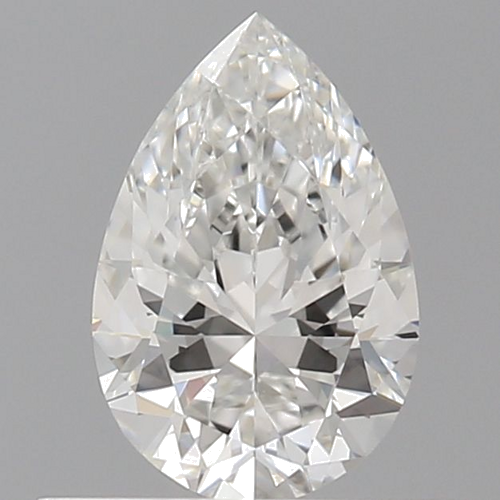 0.5 carat F-VVS2 Natūralus Pear Deimantas (1)
