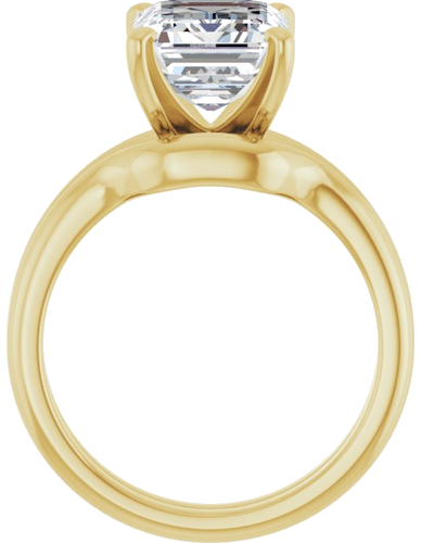Sužadėtuvių Žiedas „Solitaire“ 10k yellow gold Emerald 10mm x 8mm (7)