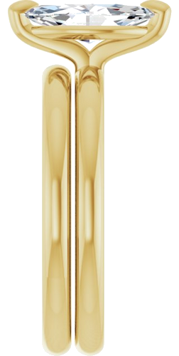 Sužadėtuvių Žiedas „Solitaire“ 585 Geltonojo Aukso Marquise 10mm x 5mm (9)