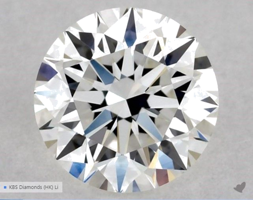 0.5 carat G-VVS2 Excellent cut Natūralus Round Deimantas (1)