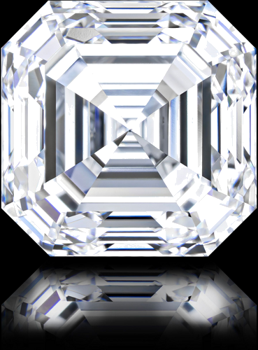 7.07 carat D-FL Natūralus Asscher Deimantas (1)