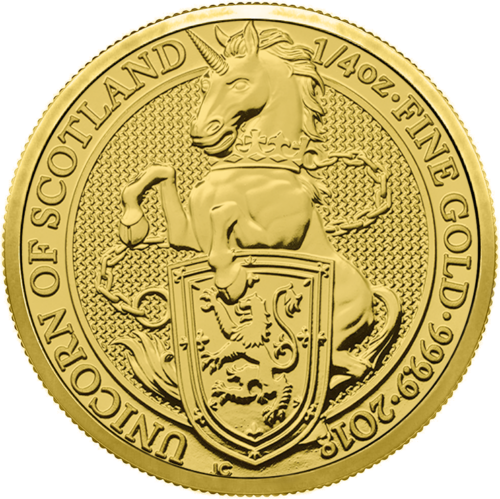 1/4 oz Unicorn Queen Beasts 2018 gold coin (1)