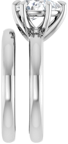 Sužadėtuvių Žiedas „Solitaire“ 585 Baltojo Aukso Pear Shape 9mm x 6mm (9)