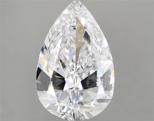 2.5 carat D-SI1 Natūralus Pear Deimantas (1)