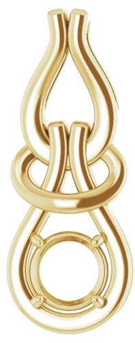 14K Yellow  6 mm Round Pendant Mounting (1)