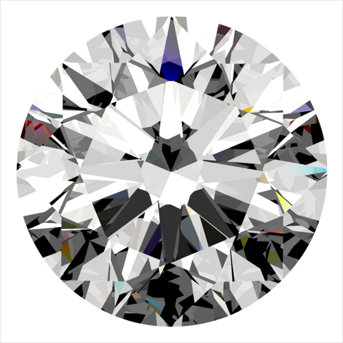 0.41 carat E-VVS2 Excellent cut Natūralus Round Deimantas (1)
