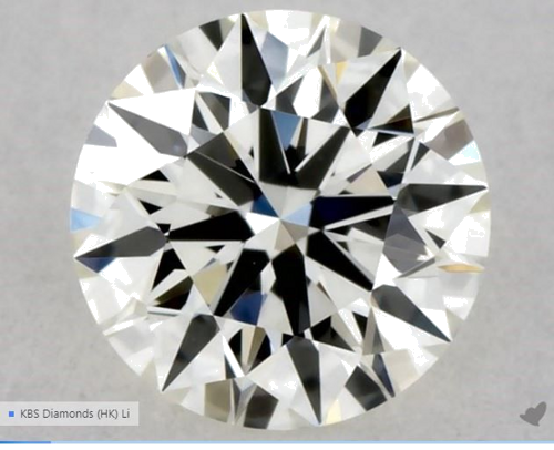 0.41 carat J-VVS2 Excellent cut Natūralus Round Deimantas (1)