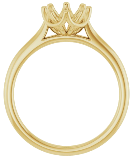 Sužadėtuvių Žiedas „Solitaire“ 14k yellow gold Oval 9mm x 7mm (2)