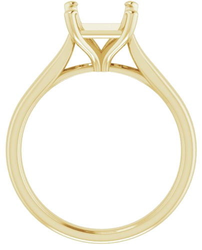 Sužadėtuvių Žiedas „Solitaire“ 585 Geltonojo Aukso Square 6.5mm (2)