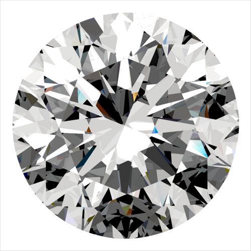 0.5 carat F-VS2 Excellent cut Natūralus Round Deimantas (1)