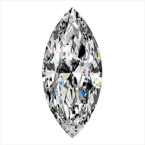 0.4 carat F-VVS1 Natūralus Marquise Deimantas (1)