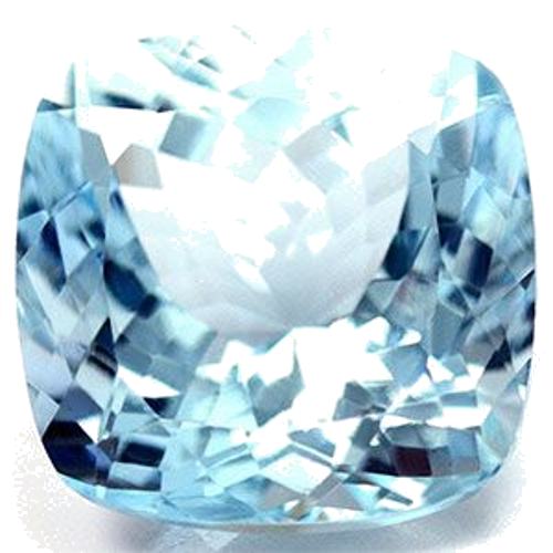 7.91 carat BLUE Cushion Aquamarine (1)