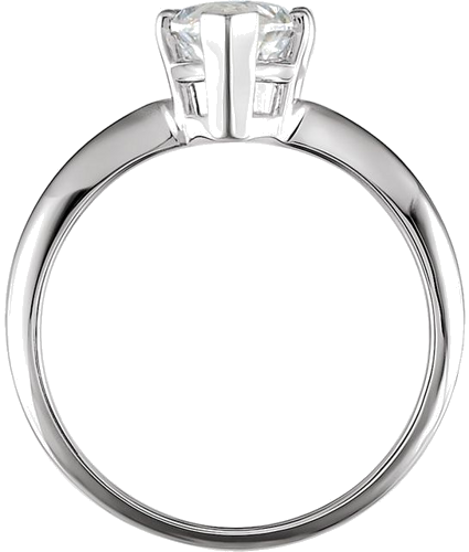 Sužadėtuvių Žiedas „V-End Solitaire“ 14k white gold Marquise 12mm x 6mm (4)