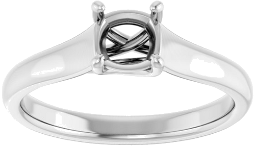 Sužadėtuvių Žiedas „Solitaire“ 950 Platinos Asscher 5mm (5)