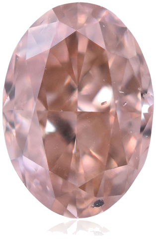 0.3 carat Fancy Intense Orangey Pink-SI2 Natūralus Oval Deimantas (1)
