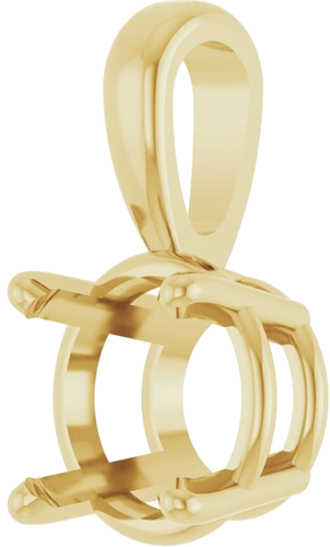 Pakabukas „Solitaire“ 18k yellow gold Round 7mm (2)
