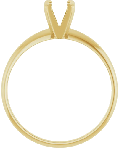 Sužadėtuvių Žiedas „Solitaire“ 14k yellow gold Square 3.75mm (2)