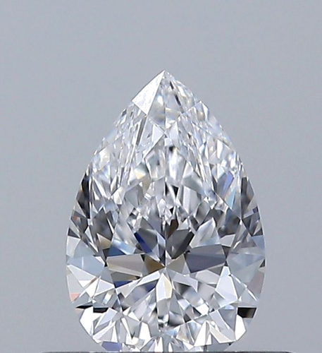 0.41 carat D-VVS2 Natūralus Pear Deimantas (1)