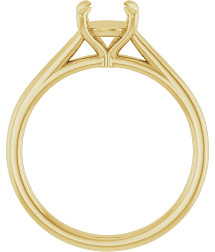 Sužadėtuvių Žiedas „Claw-Prong Solitaire“ 10k yellow gold Round 6.5mm (2)