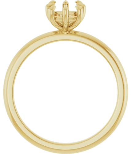 Sužadėtuvių Žiedas „Solitaire“ 585 Geltonojo Aukso Emerald 7mm x 5mm (2)