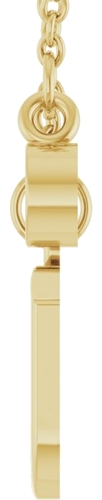 Pakabukas „Accented Initial“ 14k yellow gold Round 3mm (4)