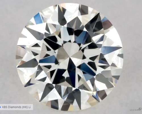 0.31 carat K-VVS2 Excellent cut Natūralus Round Deimantas (1)