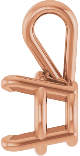 Pakabukas „Round 4-Prong Basket“ 14k rose gold Round 6mm (3)