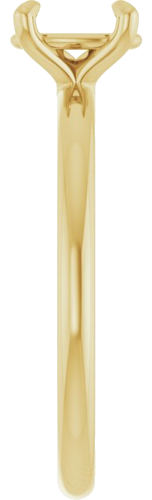 Sužadėtuvių Žiedas „Solitaire“ 417 Geltonojo Aukso Oval 7mm x 5mm (4)