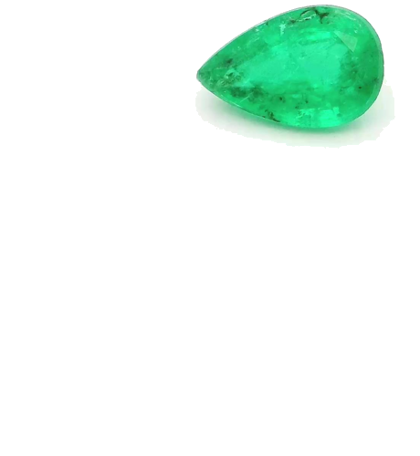 0.37 carat GREEN Pear Smaragdas (1)