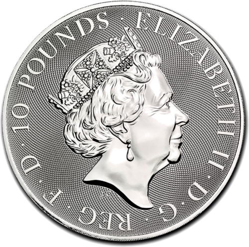 10 oz Falcon 2020 Great Britain Queen's Beasts silver coin (2)