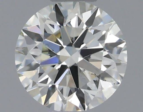 0.52 carat Very Light Yellow Green-VS2 Very Good cut Natūralus Round Deimantas (1)