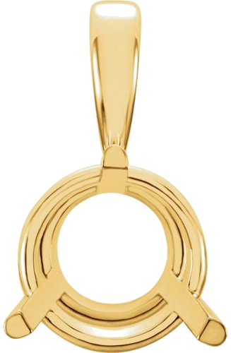 Pakabukas „Solitaire“ 18k yellow gold Round 7.5mm (1)