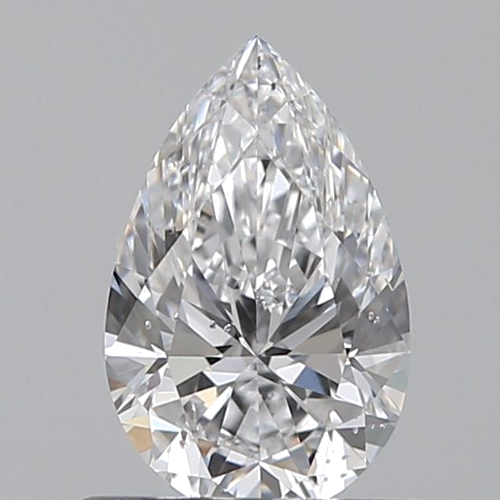 0.6 carat D-SI1 Natūralus Pear Deimantas (1)