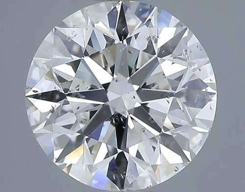 3.55 carat I-SI2 Excellent cut Natūralus Round Deimantas (1)