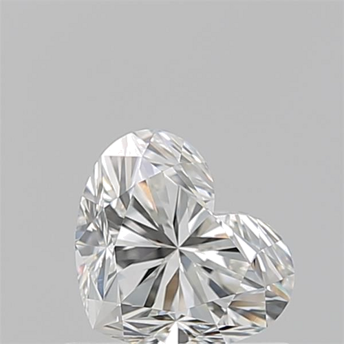 0.7 carat H-VVS2 Natūralus Heart Deimantas (1)