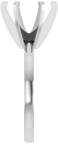 Sužadėtuvių Žiedas „Solitaire“ 585 Baltojo Aukso Round 9.4mm (4)