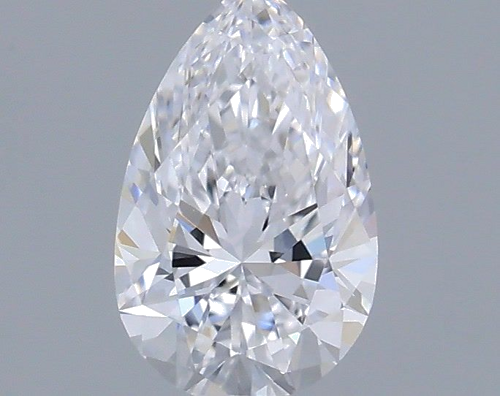 0.32 carat D-VVS2 Natūralus Pear Deimantas (1)
