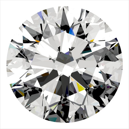 0.3 carat F-VVS2 Excellent cut Natūralus Round Deimantas (1)