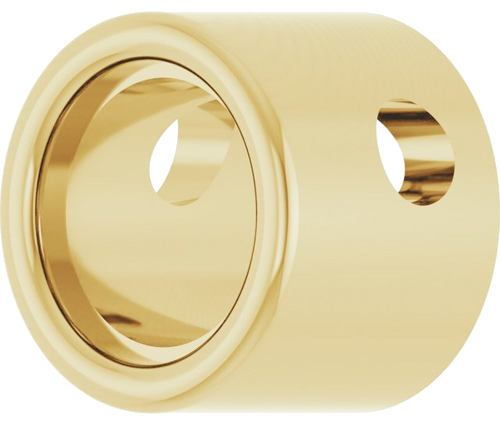 14K Yellow 4.4 mm Round Bezel-Set Slide Pendant Mounting (2)