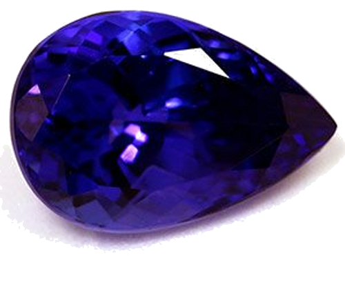 3.76 carat BLUE Pear Tanzanite (1)