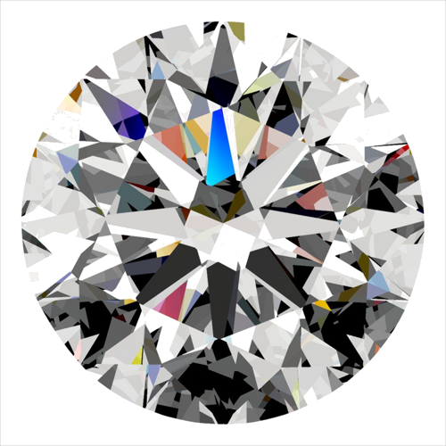 0.4 carat G-SI1 Excellent cut Natūralus Round Deimantas (1)