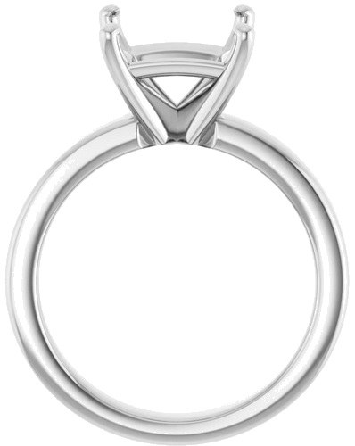 Sužadėtuvių Žiedas 14k white gold Square 8mm (2)