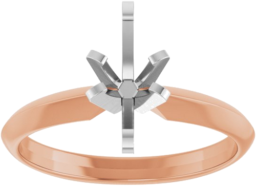 Sužadėtuvių Žiedas „Solitaire“ 585 Baltojo Ir Rožinis Aukso Marquise 8.5mm x 4.5mm (3)