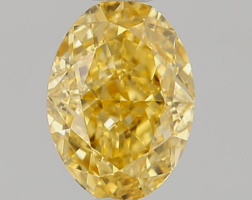0.33 carat Fancy Intense Yellow-VS1 Natūralus Oval Deimantas (1)