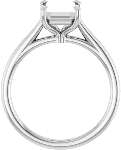Sužadėtuvių Žiedas „Claw-Pong“ 18k white gold Emerald 8.5mm x 6.5mm (2)