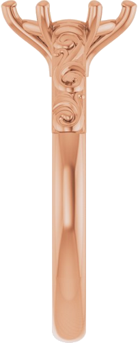 Sužadėtuvių Žiedas „Solitaire“ 10k rose gold Marquise 8mm x 4mm (4)
