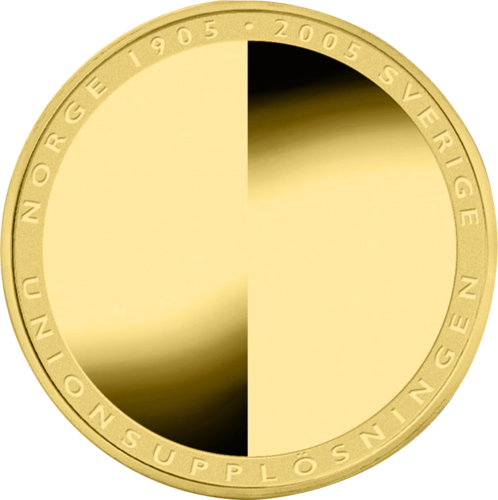 2000 kronor 100th Anniversary of the Swedish-Norwegian Union gold coin (2)